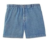 Harbor Bay Big & Tall Elastic-Waist Denim Shorts