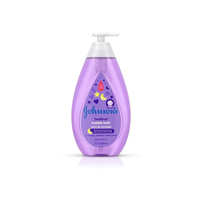 Johnson's Bedtime Baby Bubble Bath with Relaxing & Soothing NaturalCalm Aromas, Hypoallergenic, Gentle & Tear-Free…
