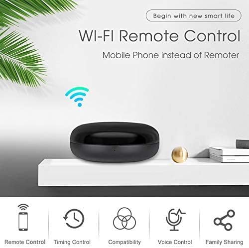 WiFi Smart IR Control Remoto por Infrarrojos inalmbrico TV Aire Acondicionado por Smart LifeTuya App Funciona con Alexa Echo Google Home