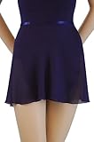 Trienawear 14″ Georgette Wrap Skirt TR300S Ballet Dance Dancewear Navy M/L