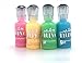 Nuvo Crystal Drops - Glow Drops - Blue Crush, Shocking Pink, Banana Split and Apple Sour - 4 Item Glow-in-the-dark Bundle