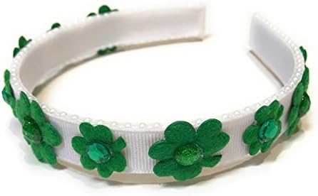 Felt Shamrock and Rhinestone Headband