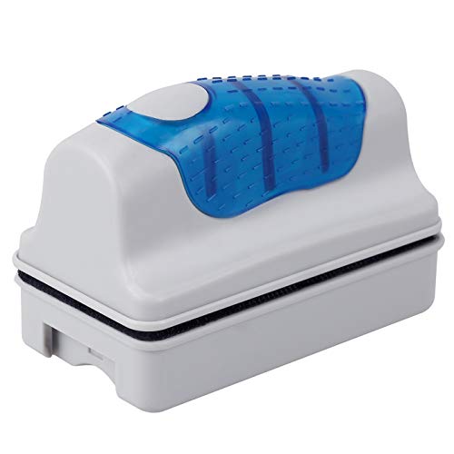 HDE Magnetic Glass Cleaner for Aquarium Fish Tank Floating Scrubber Pad Brush Algae Scraper for Saltwater Freshwater