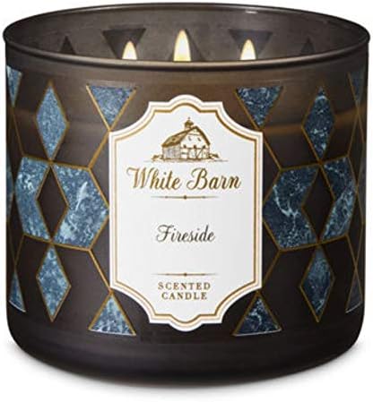 Amazon Com Bath And Body Works White Barn Fireside Candle 2014 Home Kitchen