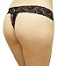 Fitora Crotchless Lace Panties 3 Pack Pink/Black/White Medium/Large