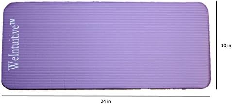 The Latest Exercise Knee Mat, Elbow and Wrist Pad with Carry Strap - 15mm Thick - Workout Pain Free and Injury Free - Same Width Size as a Full-Size Yoga Mat
