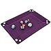 IvyFieldDice Dice Holder PU Leather Folding Rectangle Tray w/Purple Velvet for RPG, DND and Other Table Games