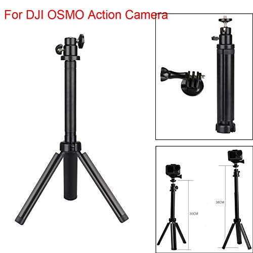 Telescoping Selfie Stick with Tripod Stand Compatible with DJI OSMO Action Self-Timer 360 Degree Rotation Camera Anti-Skid Anti-Skid Adapter