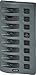 Blue Sea Systems 4308 Switch Panel WD 12VDC 8 POS CP, Fuses