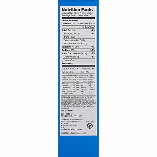 Old London Melba Snacks, Roasted Garlic 5.25 ounce (1 Count)