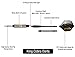 Darts By All In Gear King Cobra Strikes 3 Dart Set 24 Grams Brass Barrels Steel Tips 6 Aluminum Shafts 3 PET Flights For dart board