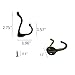 10 Pcs Vintage Bronze Single Coat Hooks Wall Mounted Single Hat Towel Clothes Hooks Hangers for Bath Kitchen Garage Heavy Duty with 20 Pcs Screws