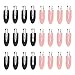24 pieces No Bend Hair Clips, No Crease Hair Clips, Makeup Hair Clips for Hair Styling and Makeup Application