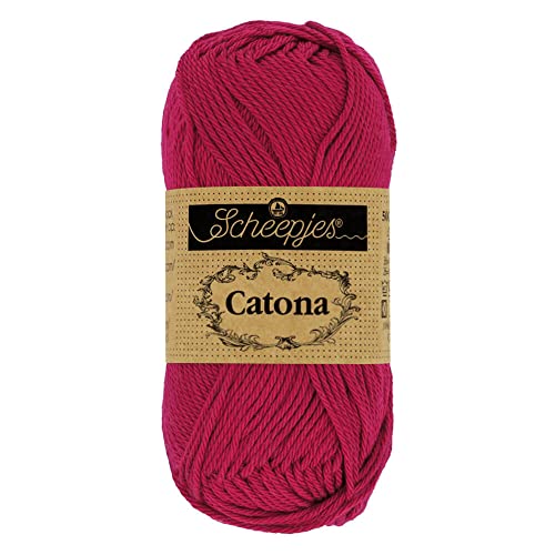 Scheepjes - Scheepjes 192 Scharlaken Catona Garen - 1x25g