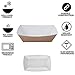 Disposable Paper Food Tray 3Lb Heavy Duty, Grease Resistant 100 Pack. Durable, Coated Paper Food Basket for Fairs, Concession Stands & Food Trucks. Holds Treats Like Hot Dogs, Fries, Nachos and Tacos!