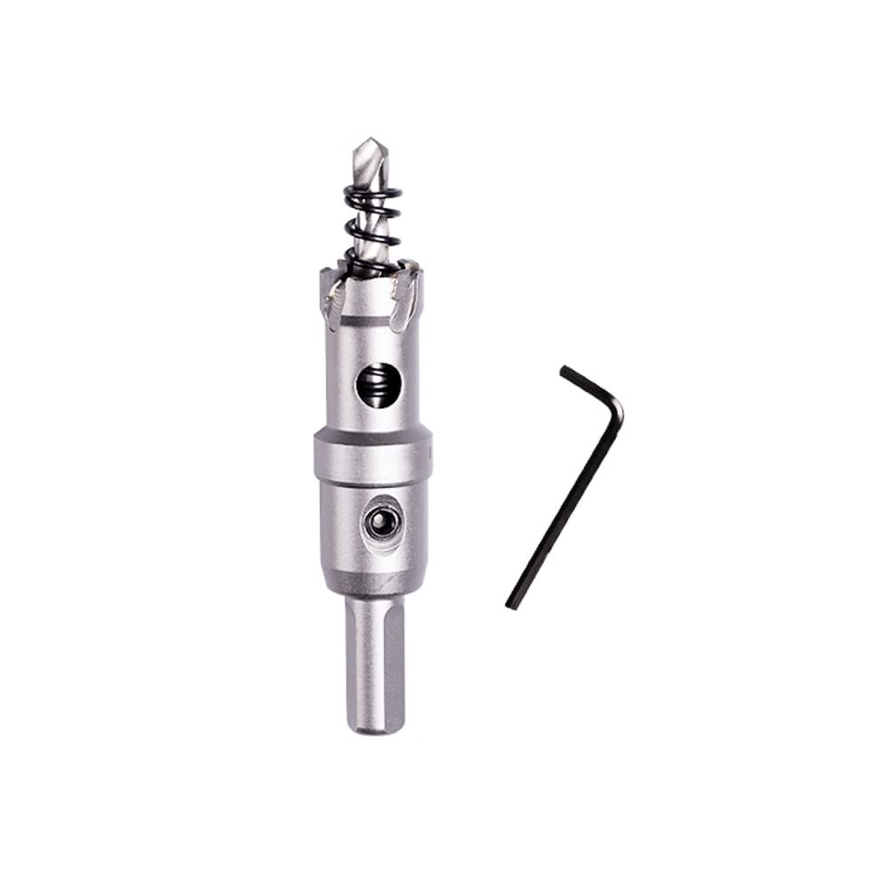 SYDARSYN 18mm Carbide Hole Saw with Arbor, TCT Hole Cutter Drill Bit for Stainless Steel, Sheet, Metal, Wood