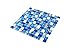 Artistic Mosaic Tiles Real Seashell Inlayed Blue and White Glass Backsplash Wall Tile(Sample 12x12 Inches)