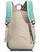 Leaper Floral Backpack College Bags Light Daypack Haversack Bag (Light Blue)
