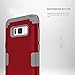 Galaxy S8 Plus Case, KAMII 3in1 [Shockproof] Drop-Protection Hard PC Soft Silicone Combo Hybrid Impact Defender Heavy Duty Full-Body Protective Case Cover for Galaxy S8 Plus (Dark Red+Grey)