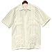 Squish Cuban Style Guayabera Shirt / Cream - Large