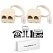 Two Way Telephone Splitters, RJ11 6P4C, 1 Male to 2 Female Converter, Telephone Wall Adaptor and Splitter for Landline Telephone by True Décor (2 Pack)