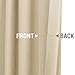 jinchan Semi Sheer Curtains for Living Room 84 Inches Long Casual Weave Voile Curtain Panels for Bedroom Window Treatment 2 Panels Beige