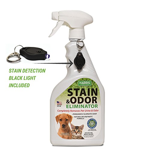 Harris Pet Stain & Odor Remover Professional Strength by Harris with Free Stain Detection Blacklight by Harris, 32oz Enzyme Spray for Dog and Cat Urine (1-Pack) - Thumbnail 7