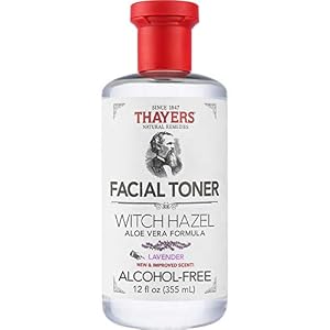THAYERS Alcohol-Free Lavender Witch Hazel Facial Toner with Aloe Vera Formula, 12 oz