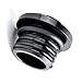 Aluminum CNC Fuel Gas Tank Cap with Rubber Washer For Harley Sportster Davidson 1200 883（Black）