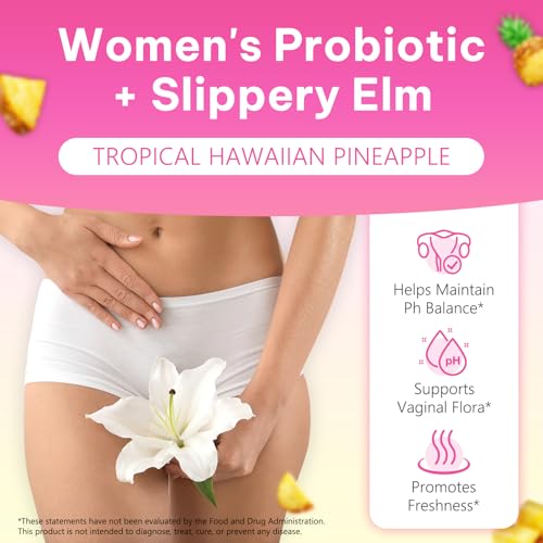Probiotics Gummies for Women Wellness, Pineapple Flavor, 60 Gummies (1 Pack)