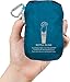 ChicoBag rePETe Water Bottle Sling w/Strap, Carabiner Clip, Built-In Pouch, & Convenient Pockets | Eco-Conscious | Perfect for Walks, Hikes, Outdoor Festivals | Aquamarine (Pack of 1)