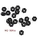 250Pcs M2 Hex Column Nylon Standoff Spacer Pillars Screws Nuts Assortment Kit with Storage Box for Mounting Between PCB Circuit and Machine (M2 Male to Female)
