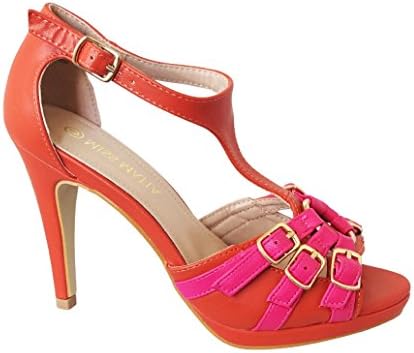 Miss Mafia Women's Georgia Pump, Orange, 10