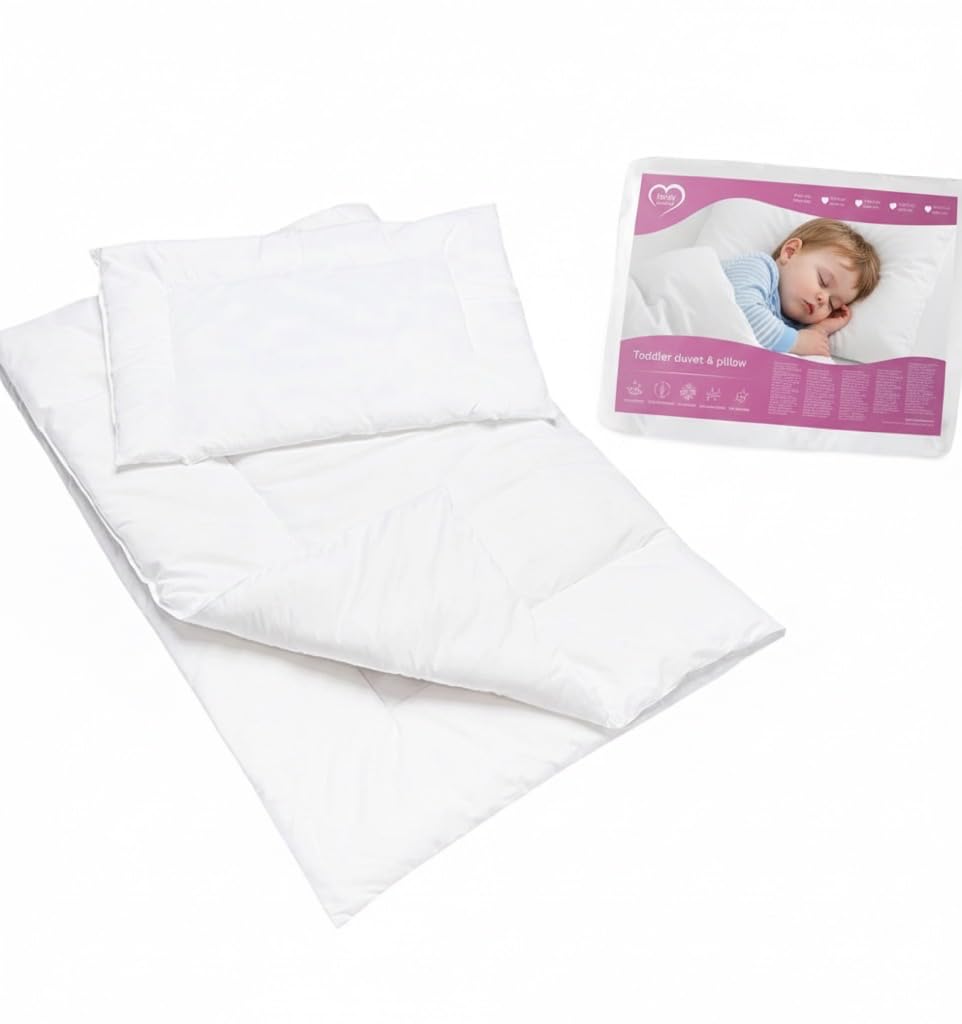 Baby Comfort 2 Piece Duvet Quilt & Flat Pillow Set 12M+ (80x70 cm)