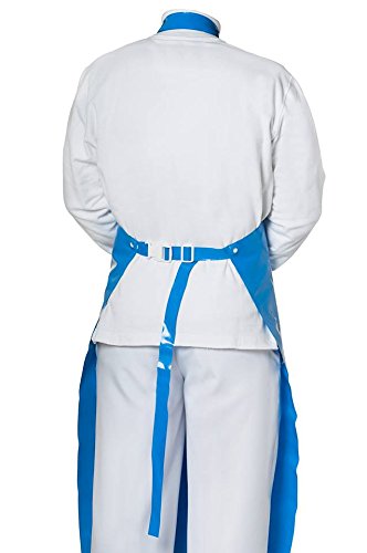 Eurosell Metzgerschürze Gummischürze Fleischerschürze 130 cm blau Metzger Schürze NEU – Bild 3