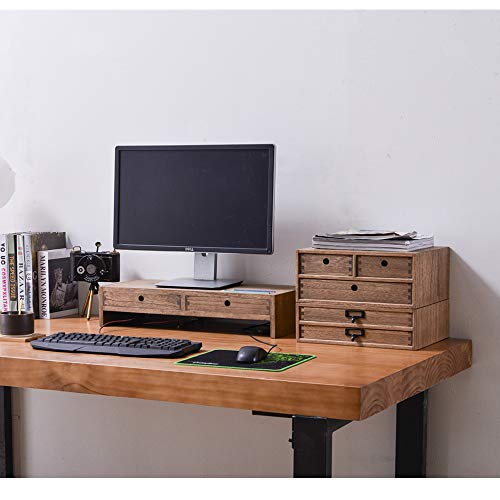 Kirigen Drak Wooden Office Storage Drawers Shallow Type Desktop