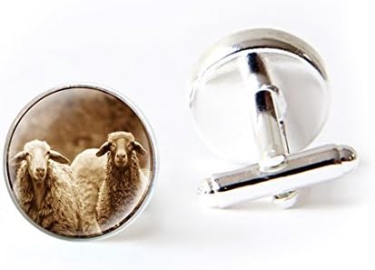 JEANCZ Jewelry Stainless Cufflinks Mini Macaron CandyClassic Tuxedo Shirt Cufflinks with Elegant Storage Display Box