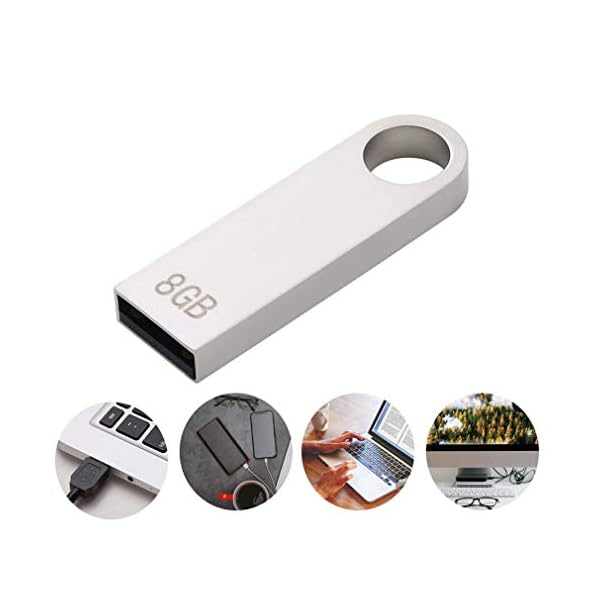 N / E USB Stick 8GB, Mini USB Stick 3.0,Speicherstick USB-Stick Metall Wasserdicht USB-Flash-Laufwerk Memory Stick Flash… – Bild 5