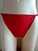 YOYI FASHION Soft Cotton Low Rise String Bikini 5 Packs Cream/Red/Watermelon/Purple/Light Blue X-Large/8
