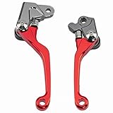 NEVERLAND CNC Pivot Brake Clutch Levers For Honda CR80R/85R 83-07,CRF150R 07-16,CR125R/250R 92-03,CRF450R 02-03,CRF125F 14-16 Red