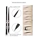 Music Flower 2 in 1 Eyebrow Pencil,Waterproof & Long Lasting Liquid Eyebrow Pen,Dual Ended Pencil Fills and Defines Brow Tint with the Precision & Definition of Microblading,Chestnut