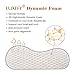 LUXFFY Memory Pillow, Adjustable Sandwich Memory Foam Pillow for Sleeping, Cervical Pillow for Neck Pain, Orthopedic Contour Pillow for Back, Stomach, Side Sleepers, CertiPUR-US