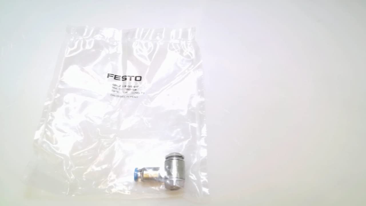 Festo 193158 GRLZ-1/8-QS-6-D One Way Flow Control Valve