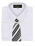 Rafael Boy's Dress Shirt & Tie - Many Colors Available