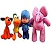Complete Set of 4 Plush: Pocoyo, Pato, Elly, Loula by Pin Yuan