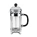 BonJour Coffee Stainless Steel French Press with Glass Carafe, 33.8-Ounce, Bijoux, Black Handle