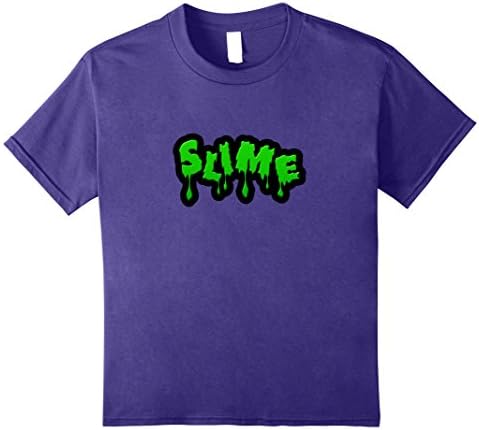 unisex-child Green Slime Shirt Fun Cool Slimey Graphic Design T-Shirt 8 Purple