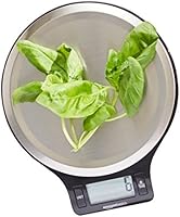AmazonBasics b&aacute;scula de cocina Digital con pantalla LCD