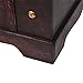 BLUECC Vintage Wood Treasure Chest Storage Trunk Brown 26