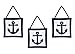 Anchors Away Nautical Navy and White Boys Wall Hanging Accessories